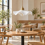 Vintage Ceramic Wave Pendant Lamp