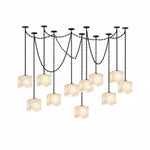 Bild in Gallery-Viewer laden, Frosted Alabaster Multi-Light Hardwired Chandelier