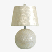 Beamira Natural Shell Mica Table Lamp – Handmade Crafted for Bedroom or Living Room