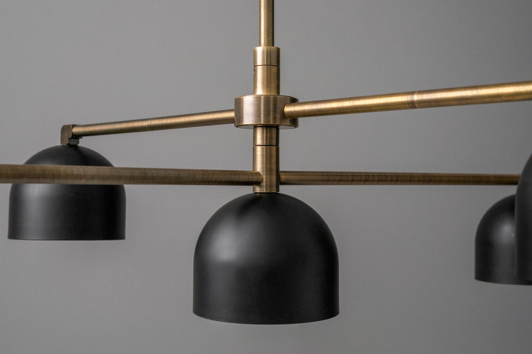 Farmhouse Chandelier – Mid Century Brass Swing Arm Chandelier For Living Room