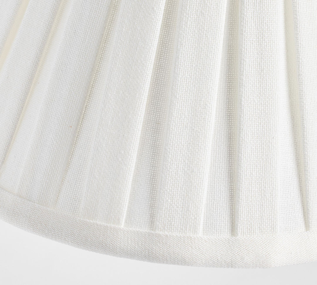Luvora Pleated Shade Floor Lamp - Adjustable Linen Light in Farmhouse Style