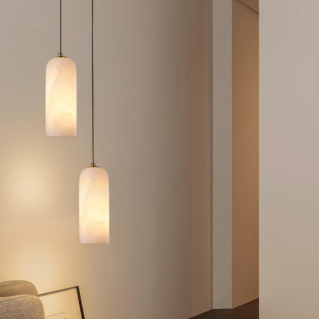 Nordisch Modern Alabaster Monty Pendelleuchte