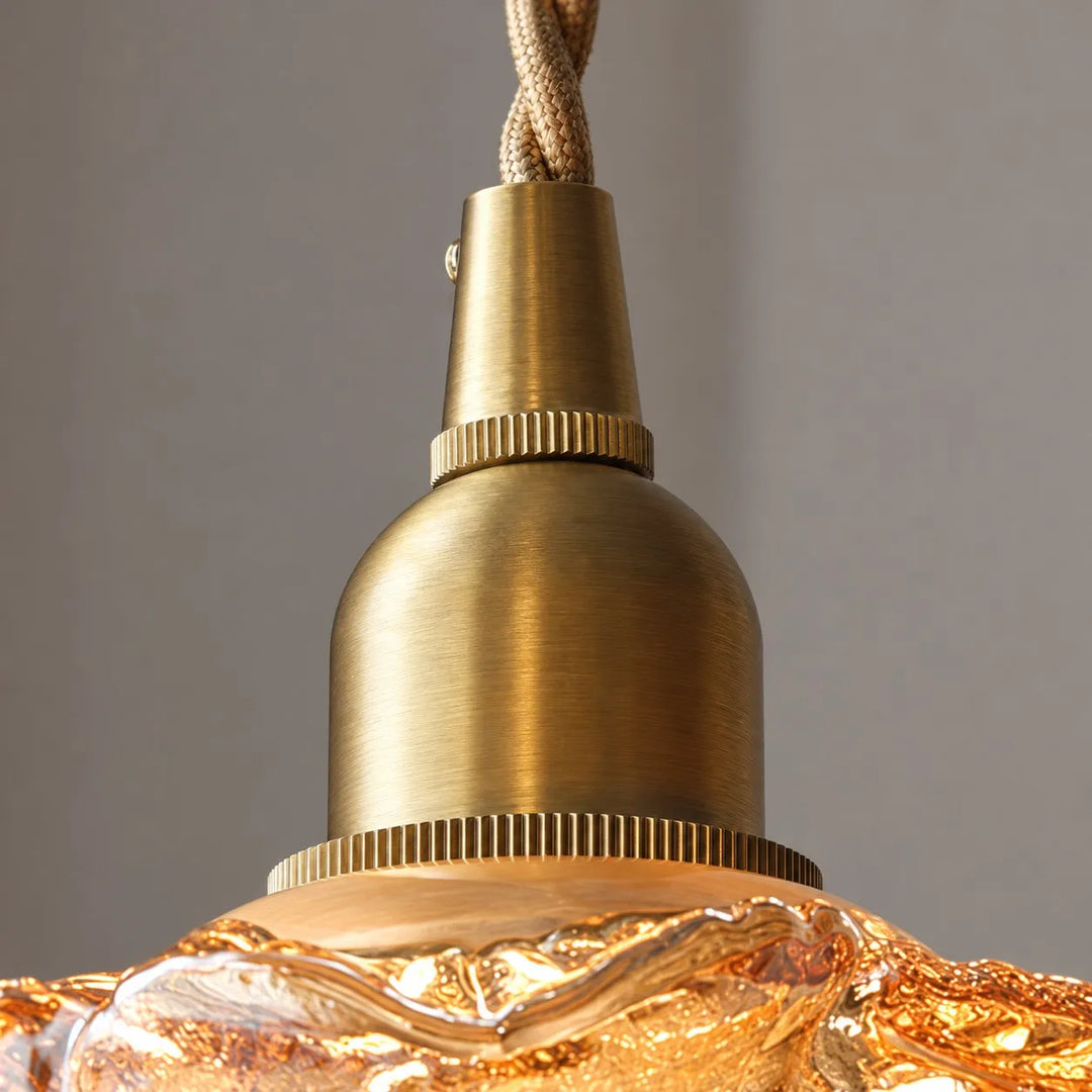 Vintage Rose Glass Pendant Lamp