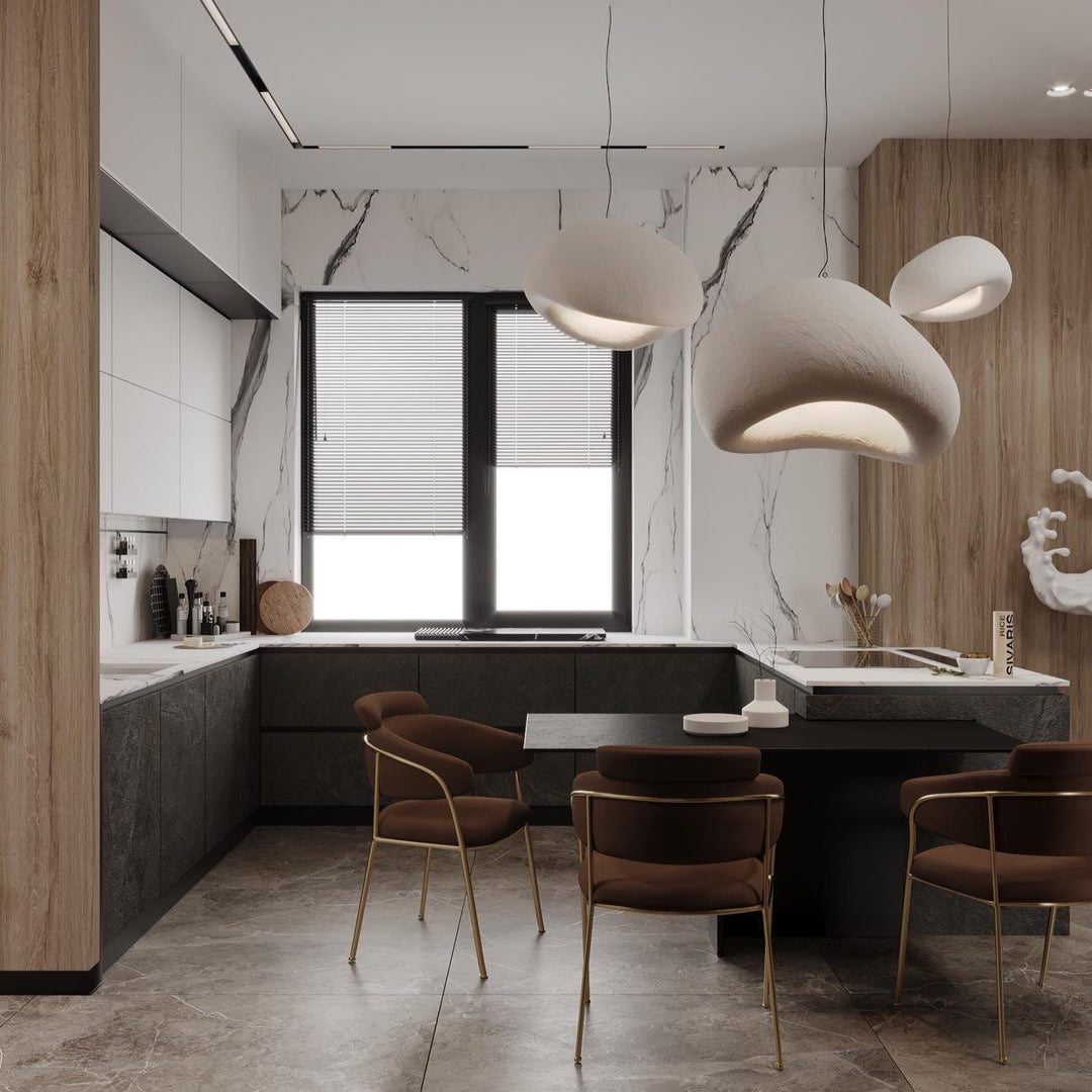 Sculptural Polystyrene Plug-In Pendant Light