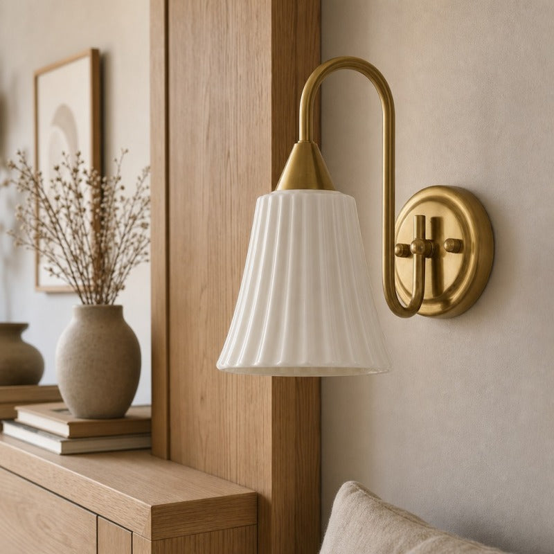 Celvane French Vintage Wall Lamp – Elegant Retro Design Bedside Light for Bedroom and Hallway