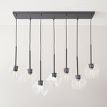 Load image into Gallery viewer, Talvior Luminous Geometric 7-Light Faceted Glass Chandelier
