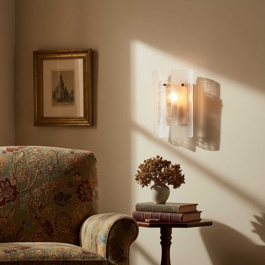 Velora Geschichtete Glas-Wandleuchte - Moderne Eleganz für Wohnzimmer