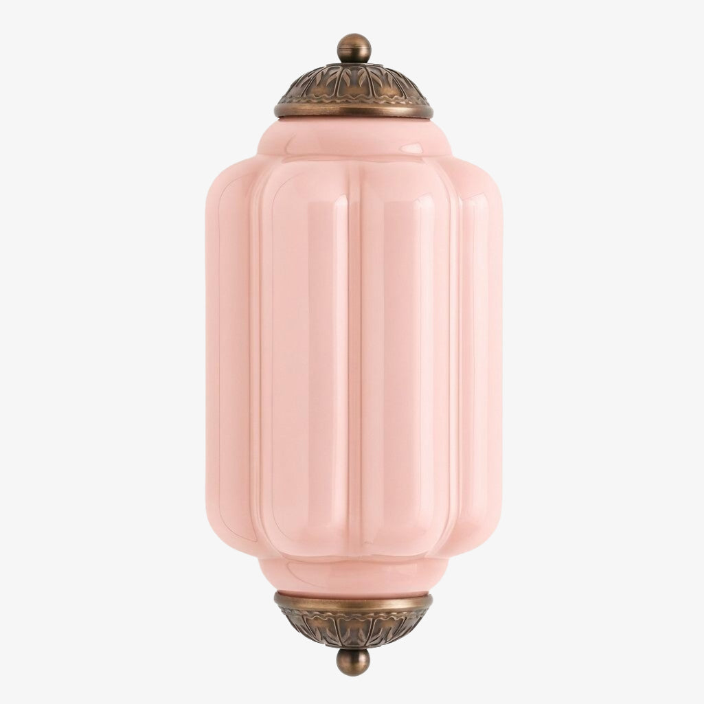 Eloise Vintage Wandleuchte aus gewelltem Milchglas – Moderne Akzentbeleuchtung für Badezimmer und Schlafzimmer