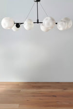 Load image into Gallery viewer, Pawrior Multi-head Organic Glass Spherical Chandelier - Modern Cloud Design Branch Light
