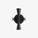 Charger l&#39;image dans la visionneuse de galerie, Pyralis Cone Art Deco Brass Sconce - Industrial Vanity Light

