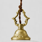 Cargar imagen en el visor de la Galería, Antique brass ceiling hardware and adjustable cord detail