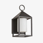 Bild in Gallery-Viewer laden, Allora Black Outdoor Wall Lamp with White Glass Shade