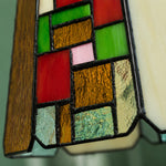 Load image into Gallery viewer, Vintage Rose Stained Glass Pendant Light