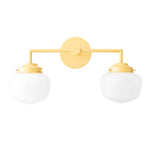 Charger l&#39;image dans la visionneuse de galerie, Opalume Glass Vanity Light - Vintage Inspired Bathroom Wall Lighting
