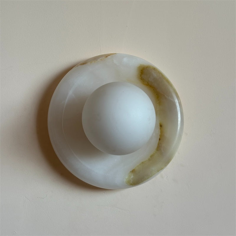 Applique Orli en jade blanc