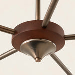 Load image into Gallery viewer, Hour Rho walnut-toned centre hub detail
