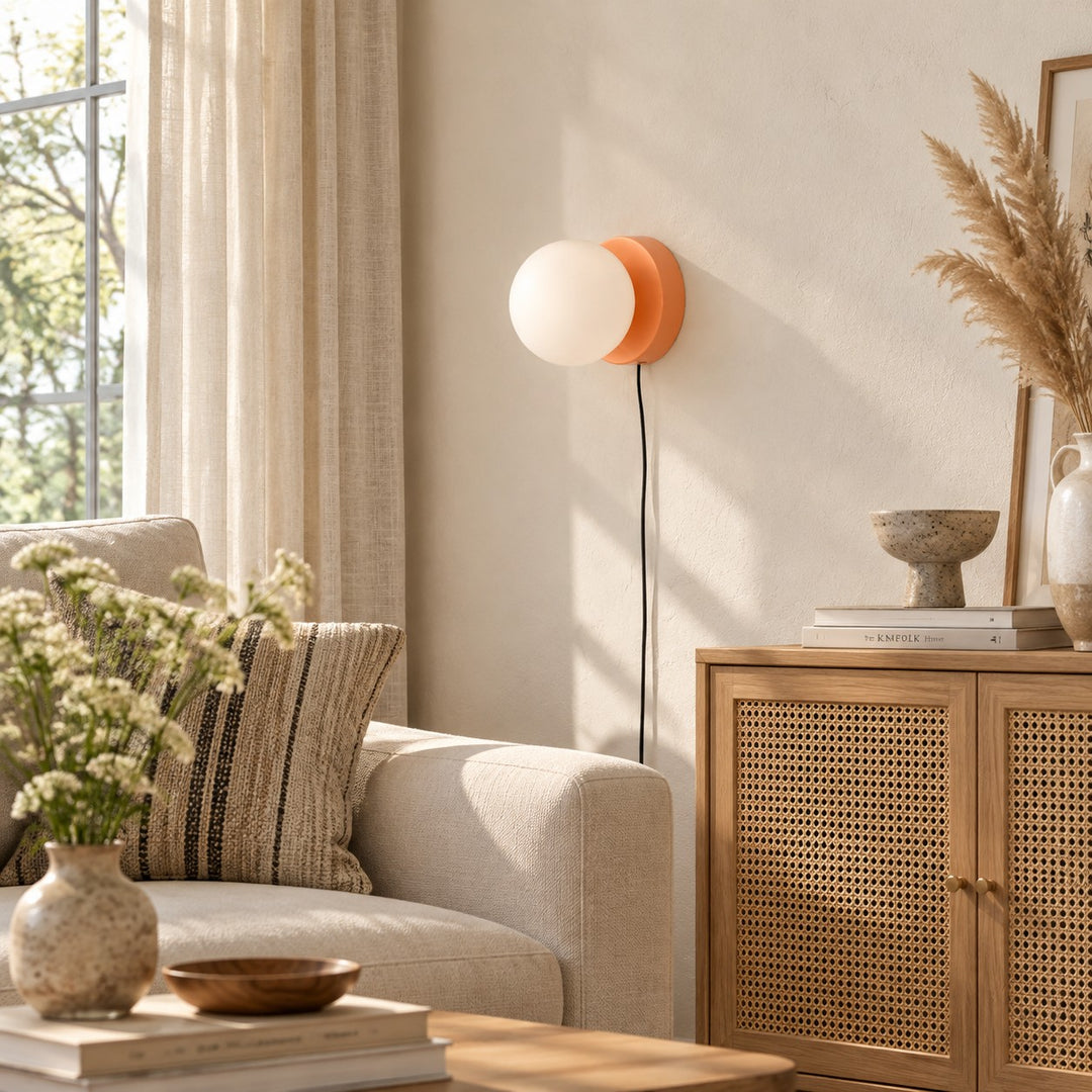 Nuvol Glass Plug-In Wall Light