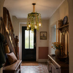 Load image into Gallery viewer, Rope-Wrapped Industrial Ring Chandelier