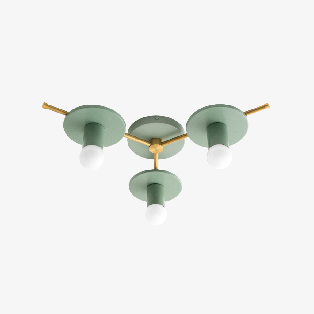 Radiro Globe Colorful Ceiling Light-3 Light Minimalist Fixture