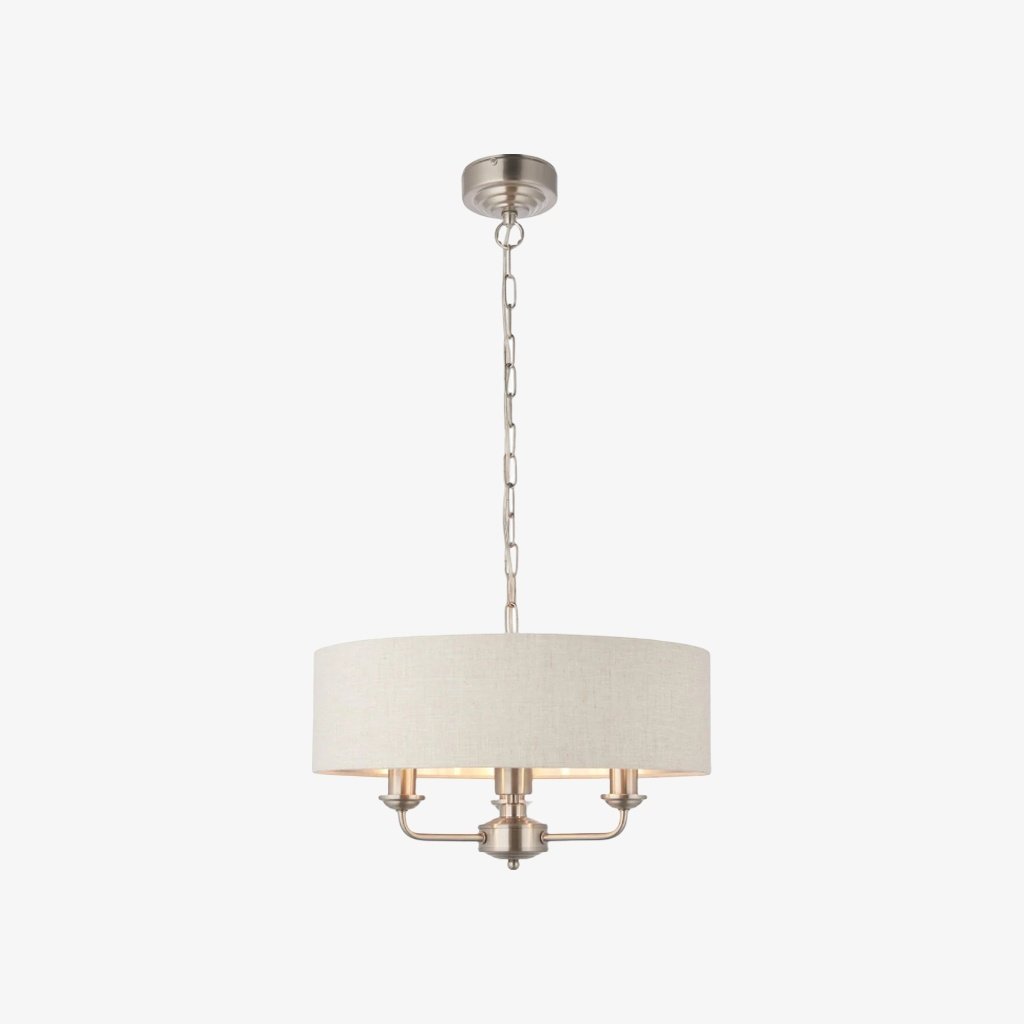 Tela eleganter Mehrarm-Pendelleuchter mit skulpturalen Schirmen für Esszimmer und Wohnbereich