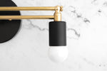 Cargar imagen en el visor de la Galería, Mobilux Line Modern Vanity Light - Bathroom Wall Fixture in Art Deco Style
