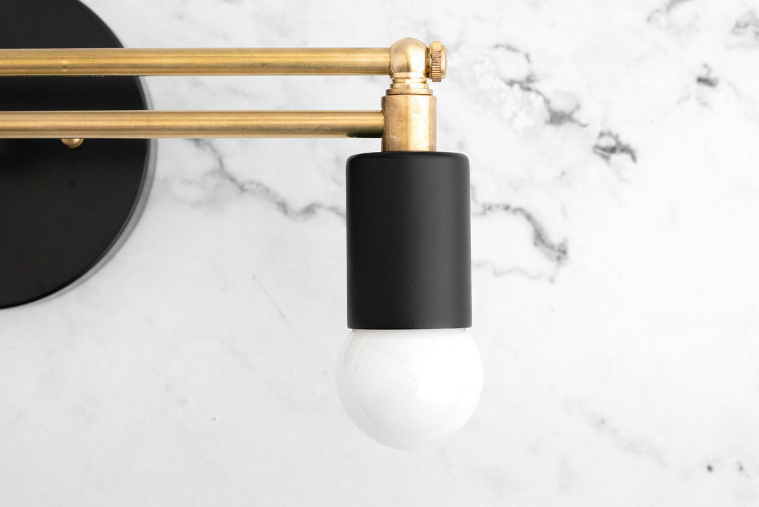 Mobilux Line Modern Vanity Light - Bathroom Wall Fixture in Art Deco Style