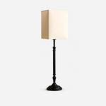Load image into Gallery viewer, Square fabric shade table lamp on a clean background