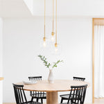 Load image into Gallery viewer, Lumivelle Pebble Glass Chandelier - 3-Light Modern Pendant Style
