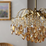 Load image into Gallery viewer, Vintage Sumptuous Teardrop Crystal Chandelier
