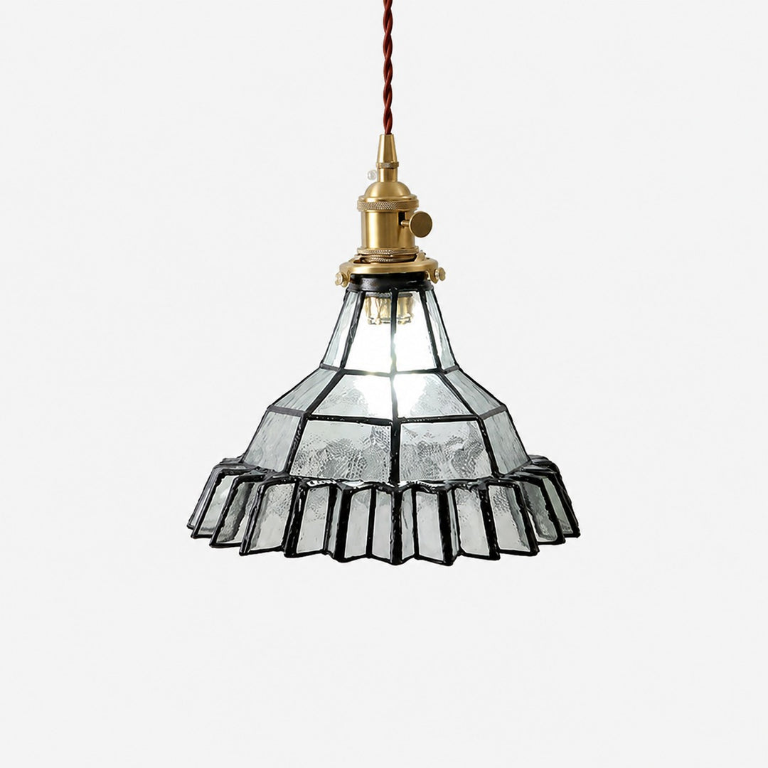 Vintage Stained Glass Pendant Light 5