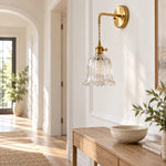 Cargar imagen en el visor de la Galería, Japanese Ruffle Glass Wall Lamp
