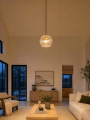 Moderner plissierter Glas-Pendelleuchter M39