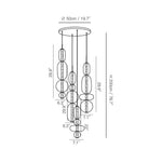 Load image into Gallery viewer, Stained Glass Chandelier
