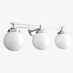 Charger l&#39;image dans la visionneuse de galerie, Glorica Glass Contemporary Vanity Light - 3 Light Globe Bathroom Fixture Opal Glass
