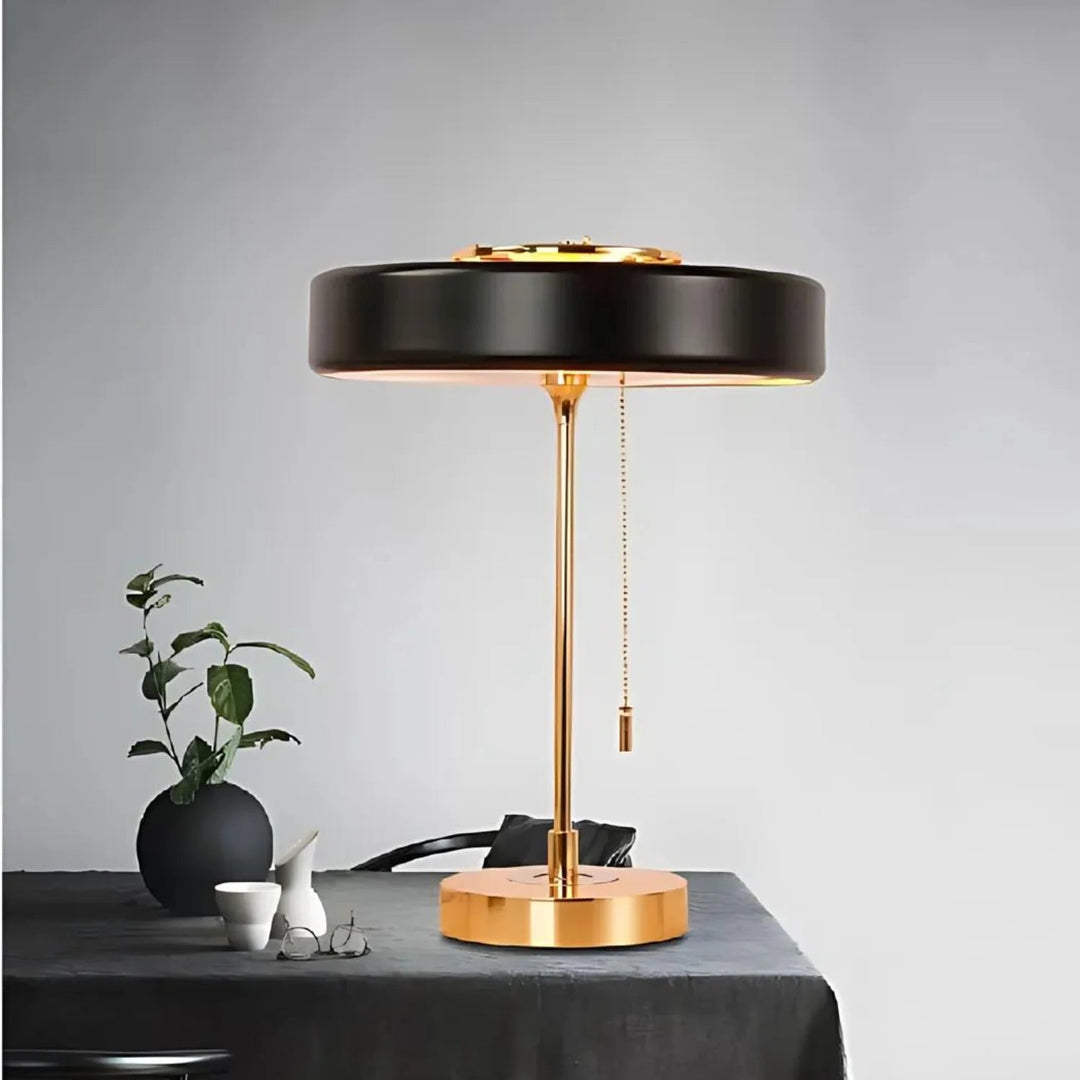 Lampe de table minimaliste en métal Radiant Tower of Light