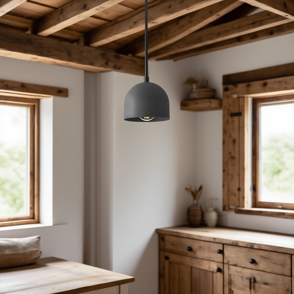 Suspension Farmhouse – Suspension Vanity avec dôme coloré