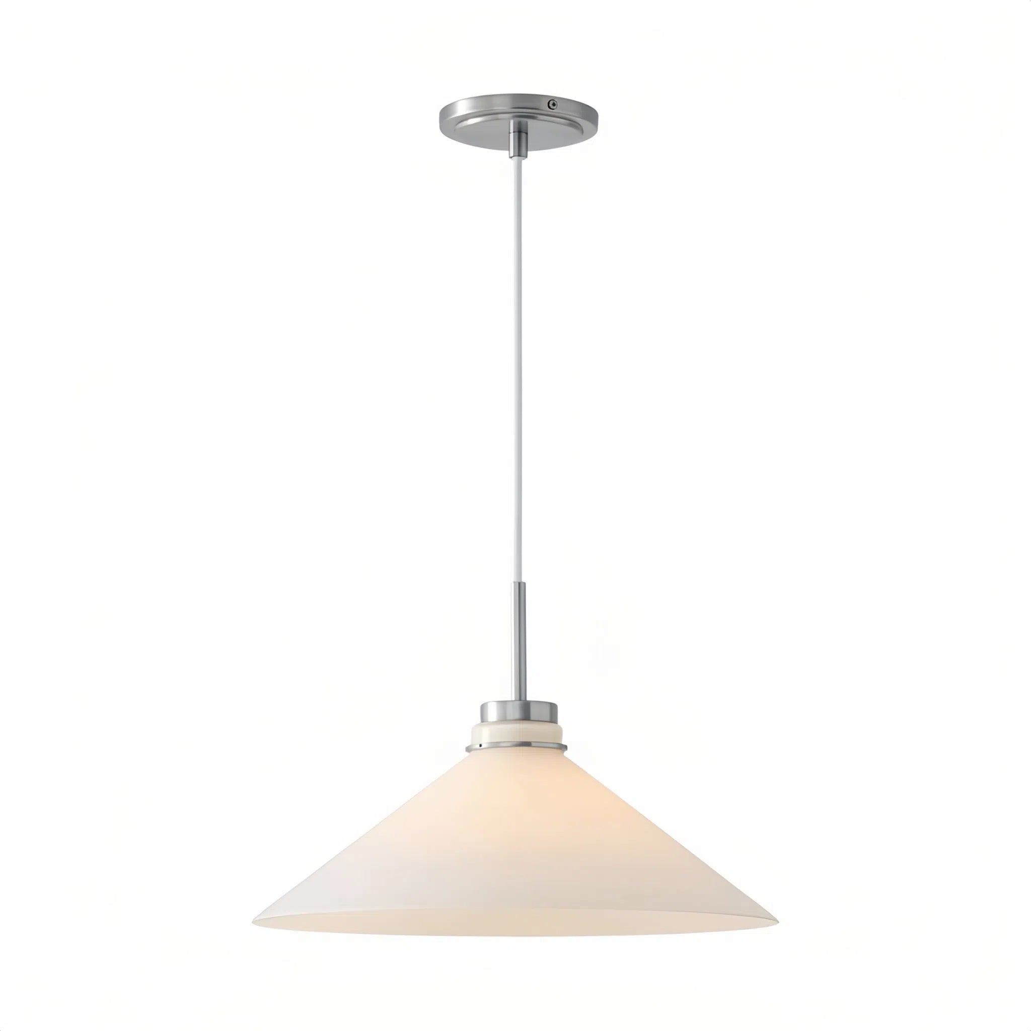 Aurenza Modern Farmhouse  Cone Pendant Light – Dimmable Kitchen and Entryway Lighting