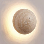 Load image into Gallery viewer, Amber Loft Travertine Round Sconce Wall Light