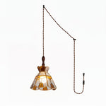 Bild in Gallery-Viewer laden, Colorful Decorative Glass Plug-In Swag Pendant