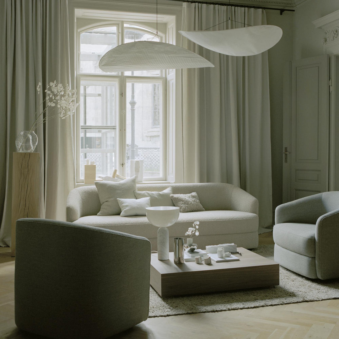 Cloudlike Mulberry Silk Plug-In Pendant Light