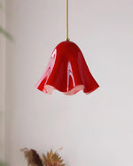 Charger l&#39;image dans la visionneuse de galerie, Bellina Wave-Edge Glass Pendant Lamp — Organic Contemporary Style for Dining &amp; Living
