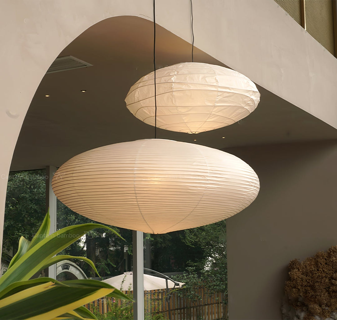 Mulberry Paper Plug-In Pendant Light