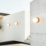 Load image into Gallery viewer, Asteroid Travertine Outdoor Wall Light