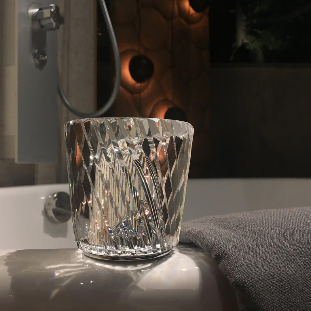 Lampe de table en cristal diamant (batterie intégrée)