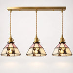 Charger l'image dans la visionneuse de galerie, Cat and Butterfly Stained Glass Pendant Light