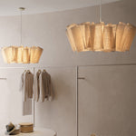 Load image into Gallery viewer, Nordic Linen Pleated  Fabric Pendant Light Lampshade
