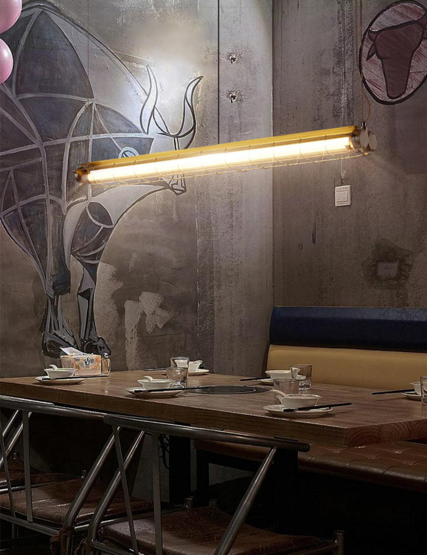 Driscoll Minimalist Linear Chandelier for Modern Living Spaces