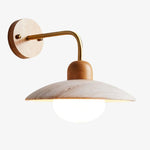 Bild in Gallery-Viewer laden, Discra Minimalistische Skulpturale Runde Wandleuchte — Natürlicher Stil Wandlampe für Flur und Schlafzimmer U18