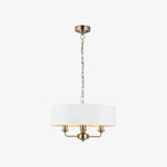 Bild in Gallery-Viewer laden, Tela eleganter Mehrarm-Pendelleuchter mit skulpturalen Schirmen für Esszimmer und Wohnbereich