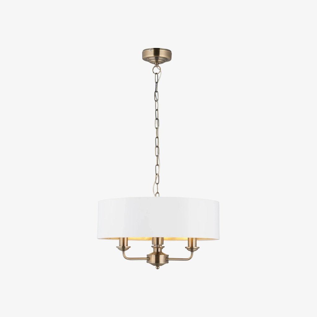 Tela eleganter Mehrarm-Pendelleuchter mit skulpturalen Schirmen für Esszimmer und Wohnbereich